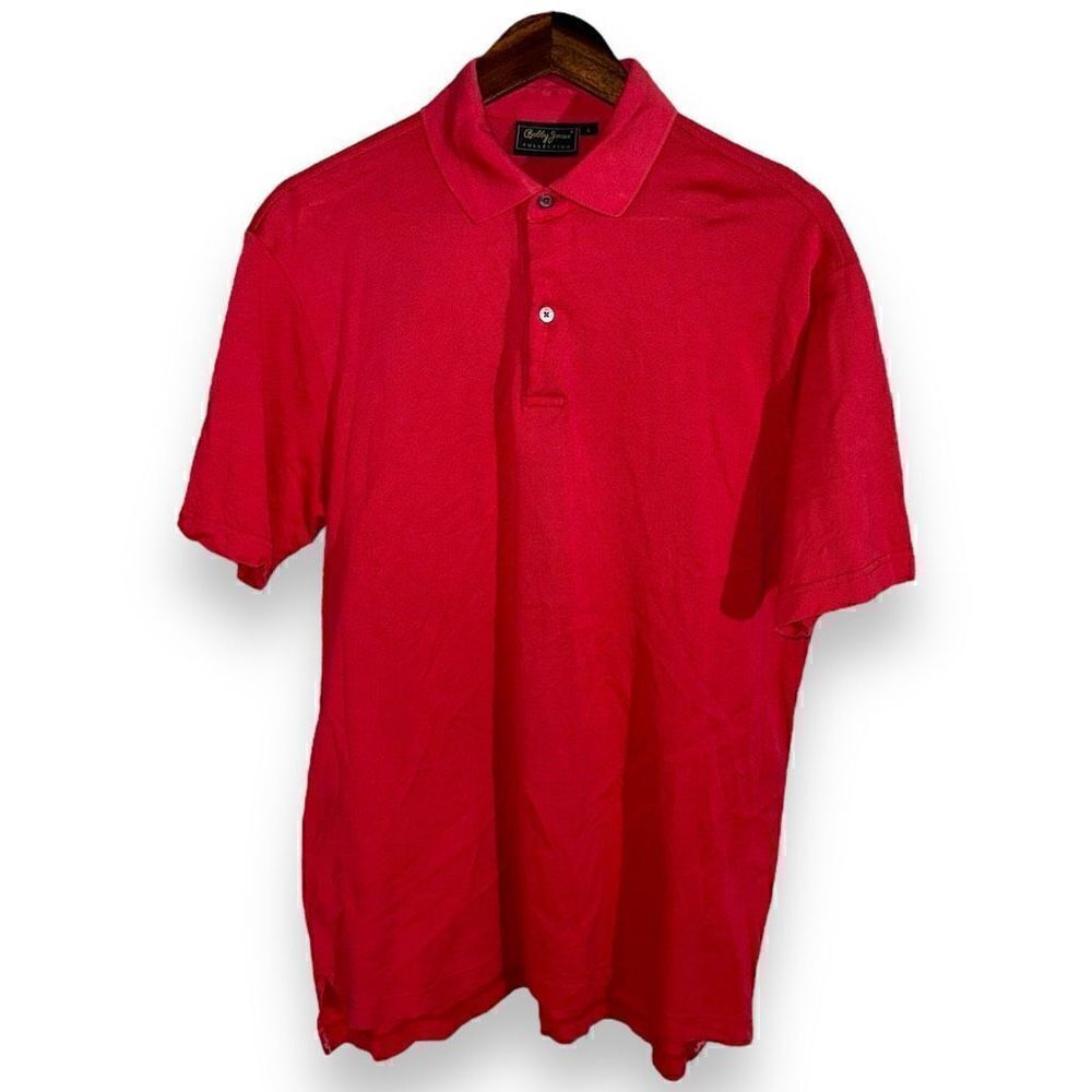Bobby Jones Red Mesh Golf Polo Shirt Size L